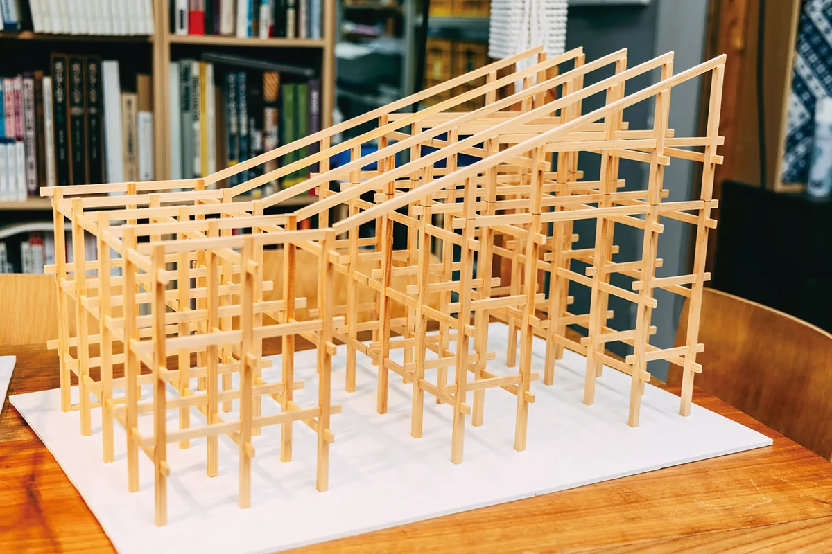 大屋根リングの1/50模型